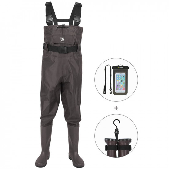 bootfoot fishing chest waders pvc waterproof fishing & hunting waders